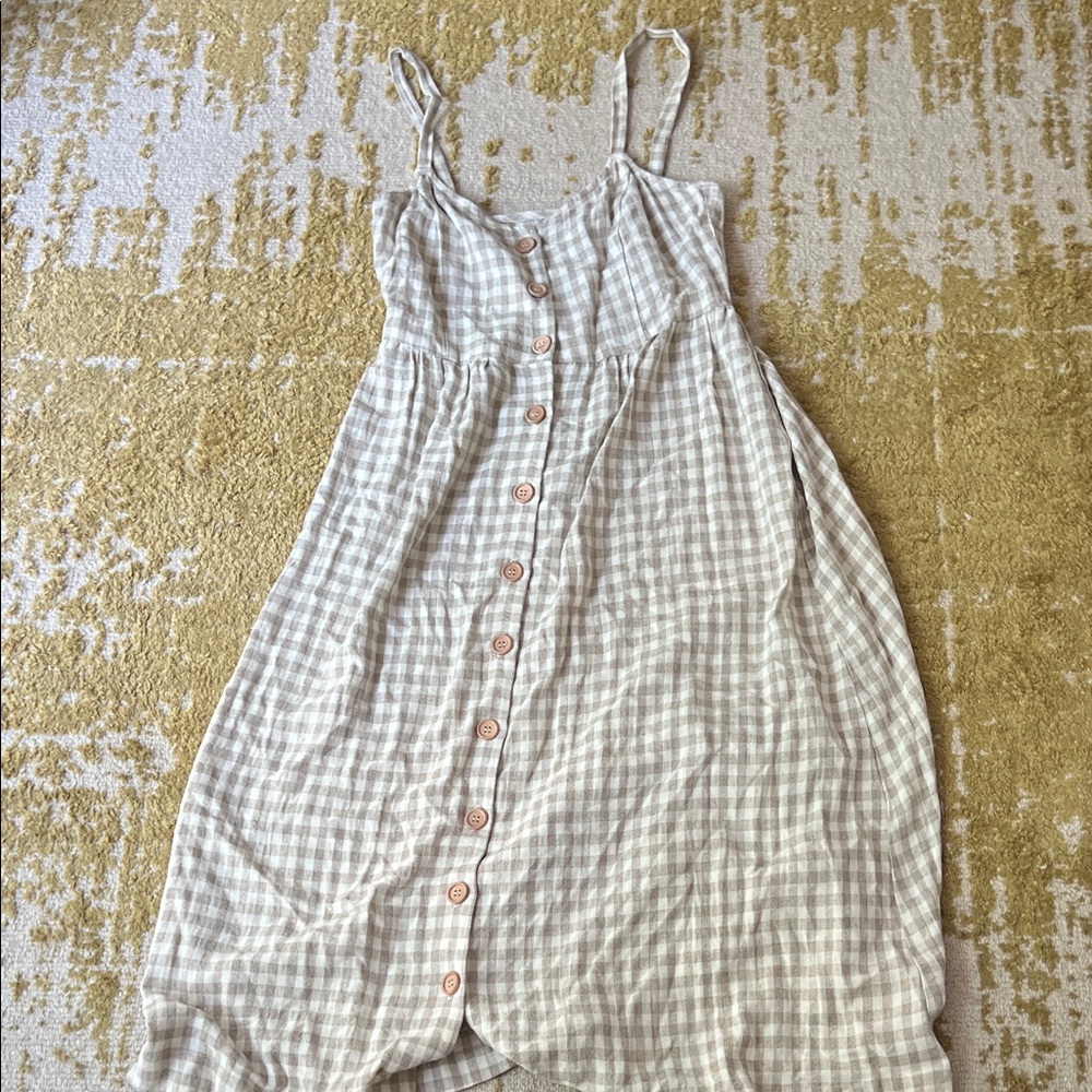 Rachel Pally Beige Checkered dress small